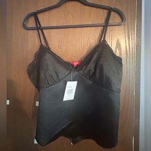 Guess black silky fabric camisole, never worn new with tags
